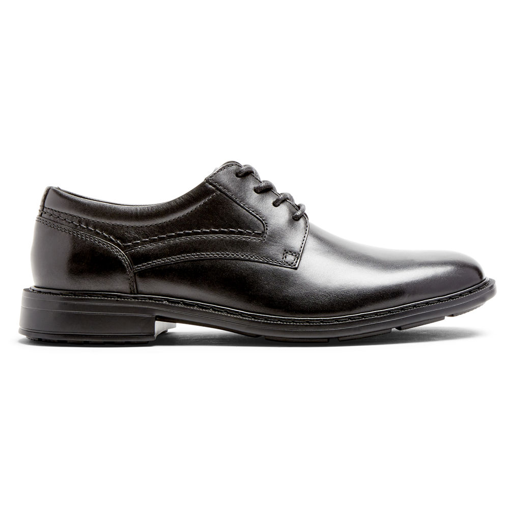 Rockport Singapore Mens Oxfords - Tanner Plain Toe Black - JY9542017